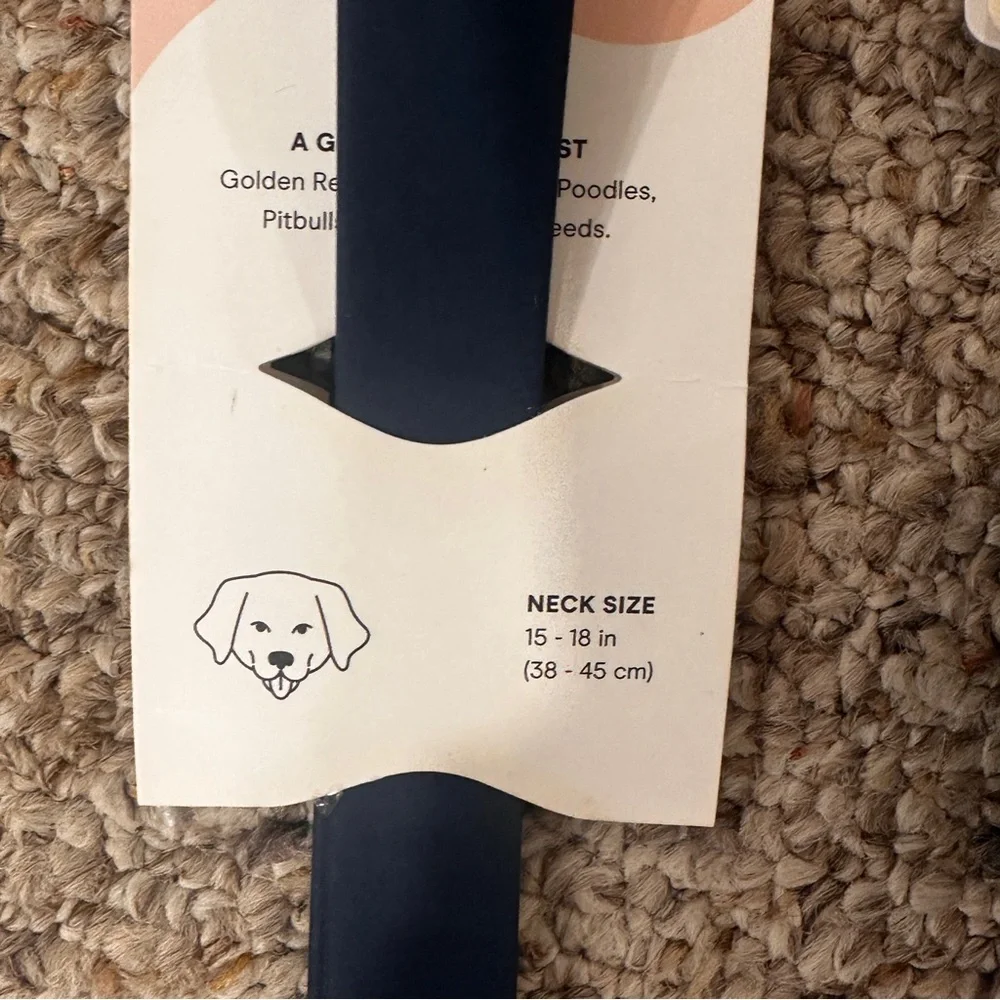Wild One Black Dog Leash, Collar, and Poop Bag Carrier Set